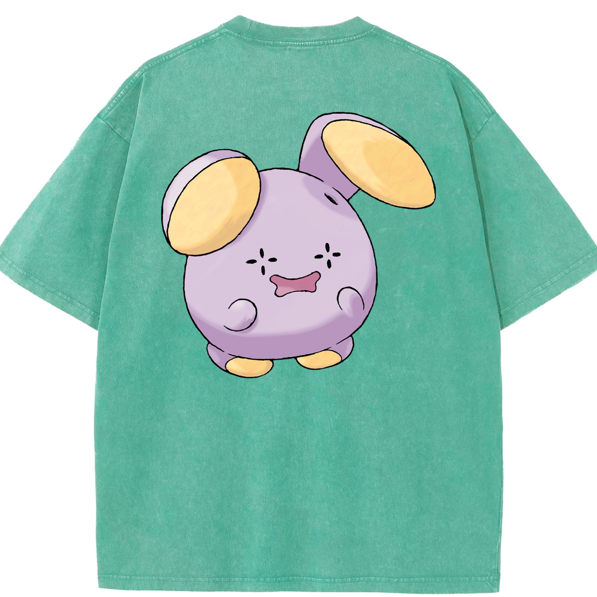 （画像用） ポケットモンスター Pokémon 綿100% ヴィンテージ風 半袖Tシャツ（背面プリント）